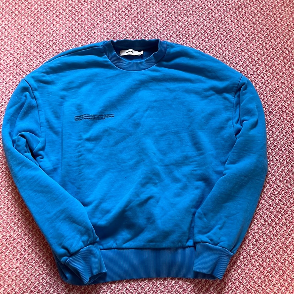 PANGAIA Heavyweight Recycled Cotton Sweatshirt Blue